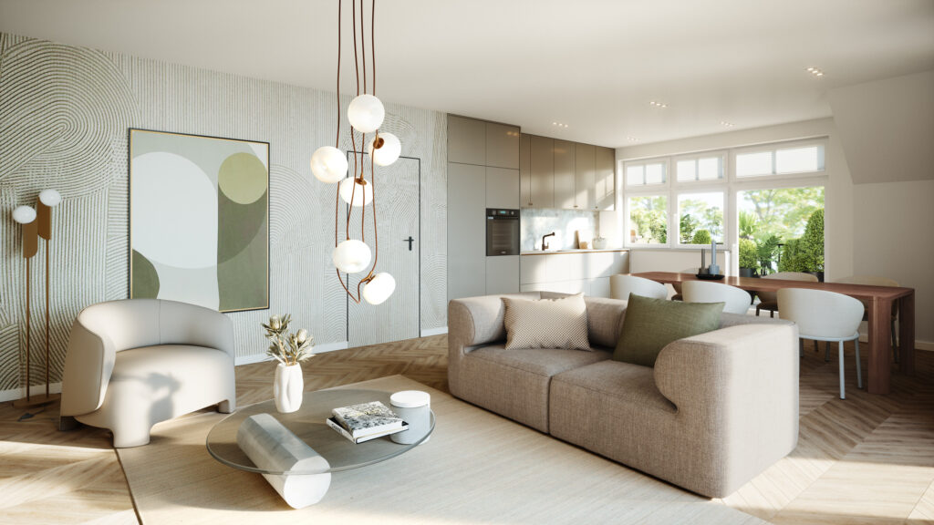 Interieurvisualisierung Wohnküche in Rheine